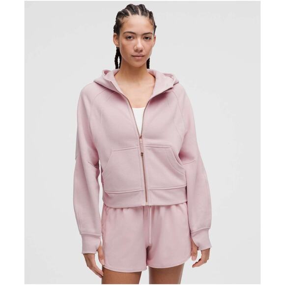 Lululemon Tops - NWT Lululemon Scuba Oversized Full-Zip Hoodie Pink Haze & Rose Gold Active XS/S